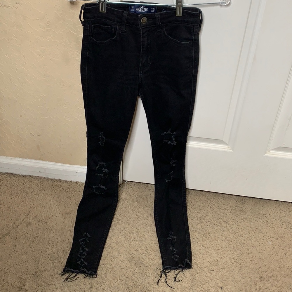 Hollister high waisted black jeans